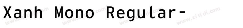 Xanh Mono Regular字体转换